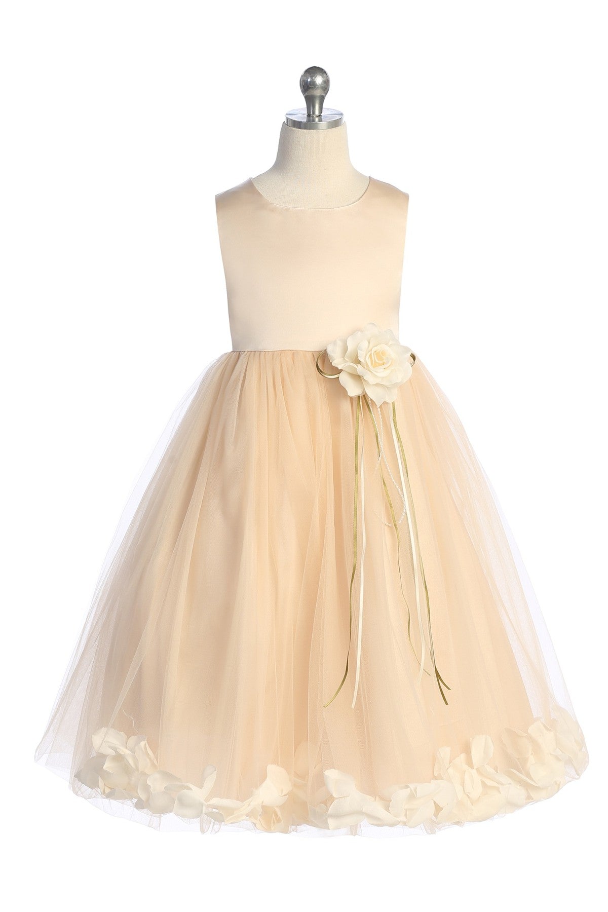Classics Flower Petal Sash Dress  - Blush - Plus Size ❤️