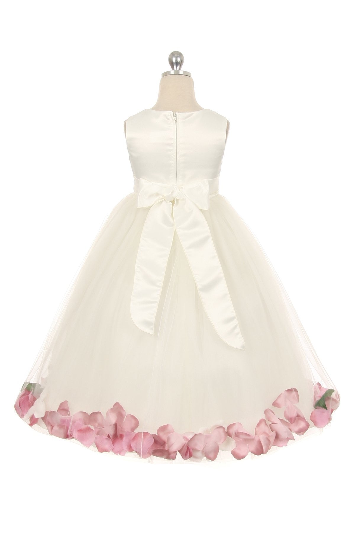 Classics Flower Petal  Dress - White & Ivory - Girls ♥