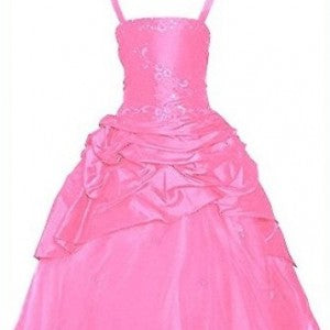 Girls Ball Gown With Shawl