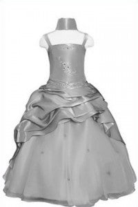 Girls Ball Gown With Shawl