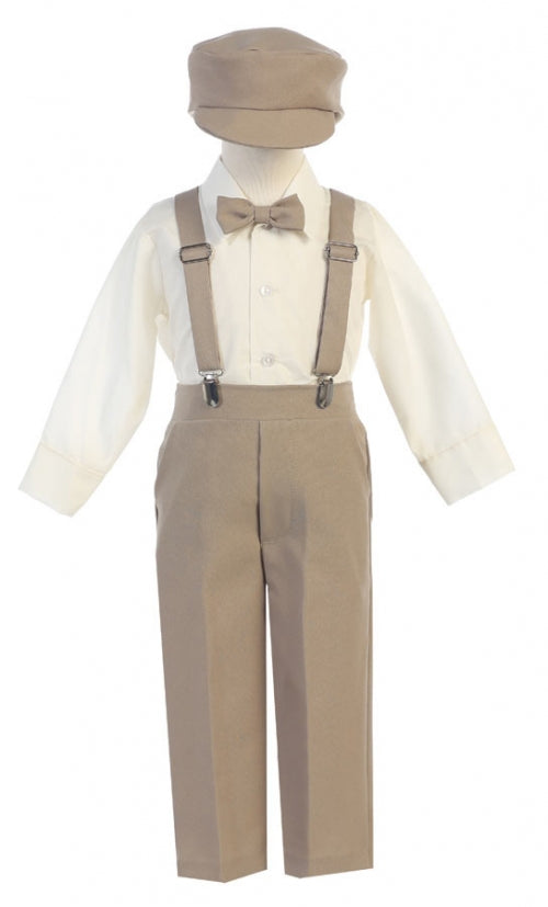 This darling Suspender Pant Set With Short Sleeves is the perfect boy outfit for Wedding Ring Boy or Ring Bearer with a short sleeve shirt. Great infant baby and toddler boys formal outfit.
