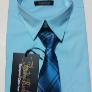 Boys Long Sleeve Dress Shirt & Tie