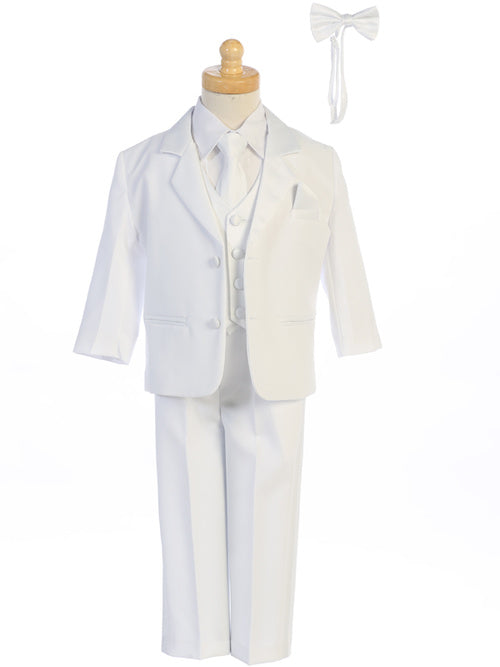 Boys Tuxedo Customize Vest & Necktie  white tuxedo boys tuxedo Grandmas Little Darlings 
