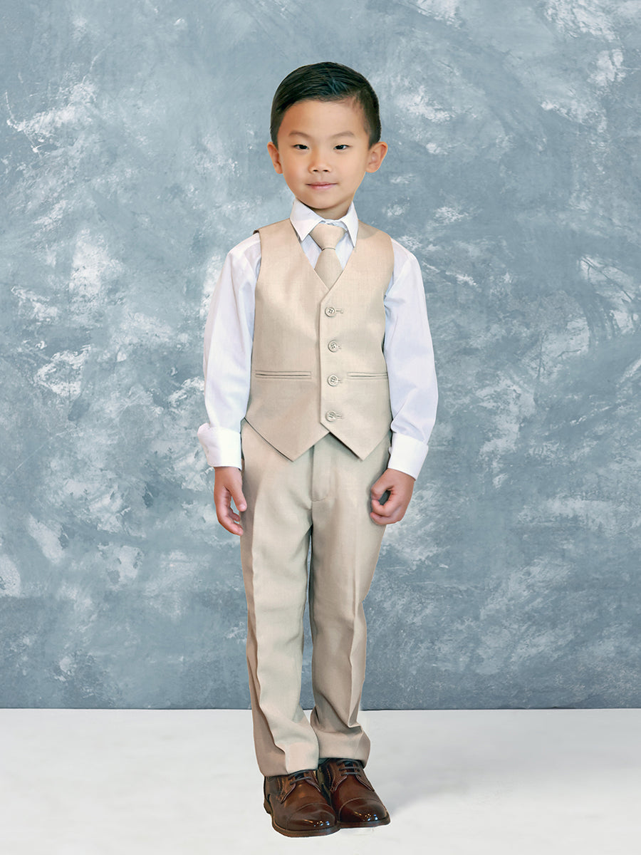 Boys light blue suit, jacket, vest, shirt, tie, pant Grandma's Little Darlings