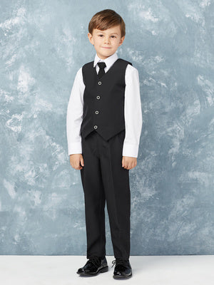 Affordable Boys Classic Vest Set - Ocean Blue - Grandma's Little Darlings boys vest set for boys and Ring Bearers in wedding great formal boys vest set outfit for weddings. Shop Grandmas Little Darling