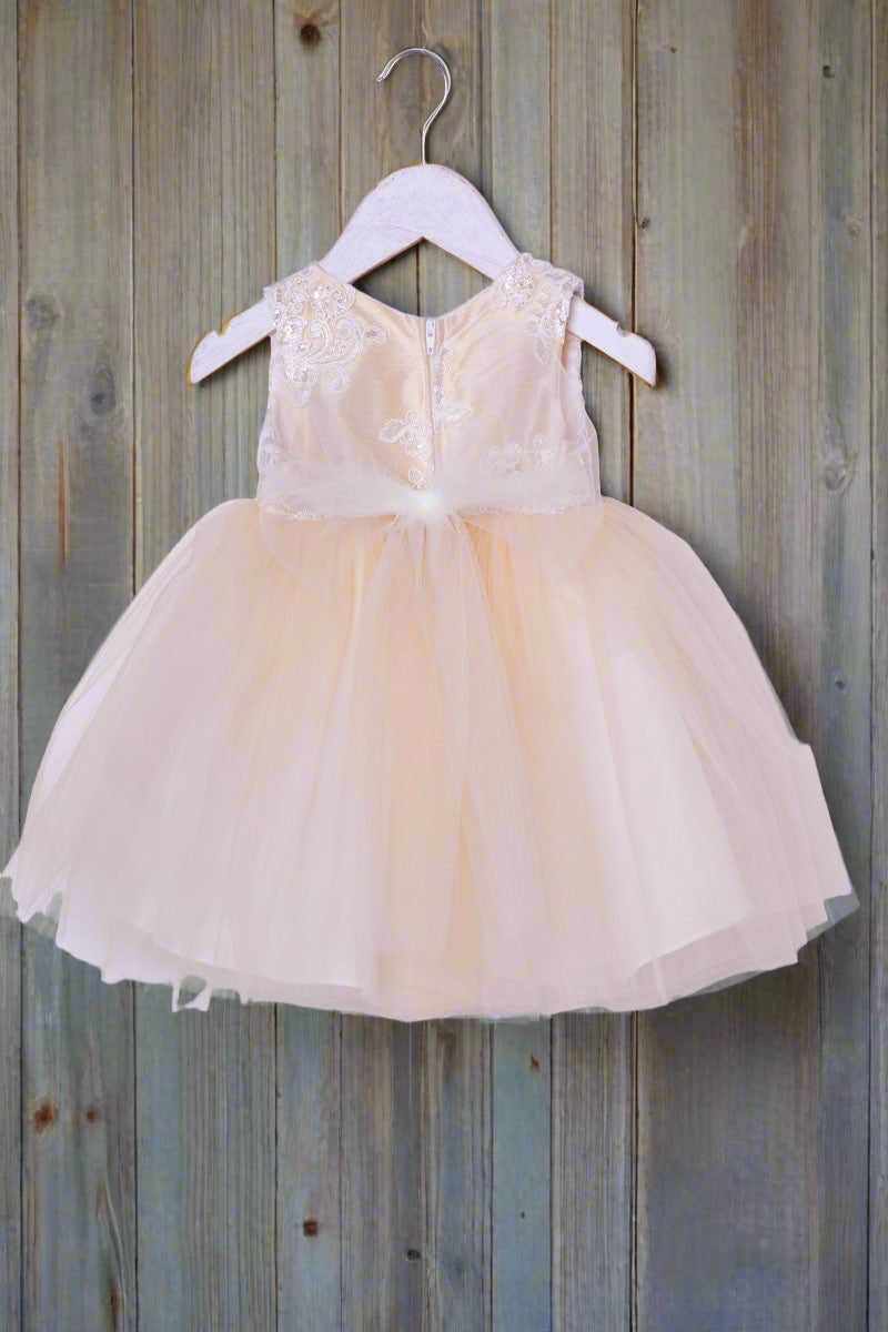 Jaccard Top Baby Girls Dress - Blush