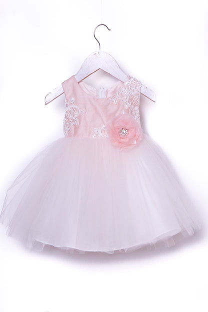 Jaccard Top Baby Girls Dress - Blush