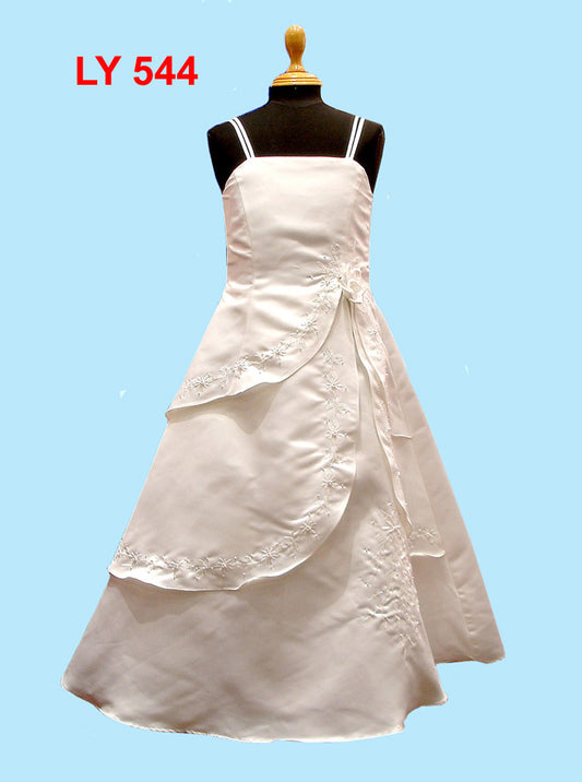 Embroidered Communion Gown & Matching Bolero