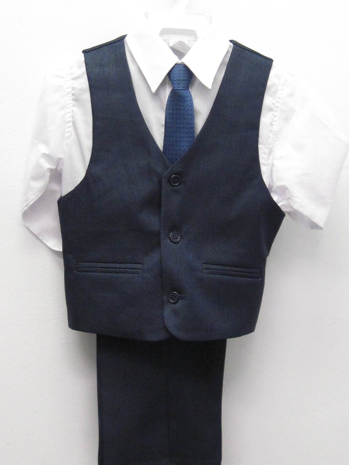 Affordable Boys Classic Vest Set - Dark Navy - Grandma's Little Darlings