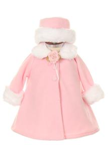 Baby Swing Coat & Hat - Pink - Grandma's Little Darlings