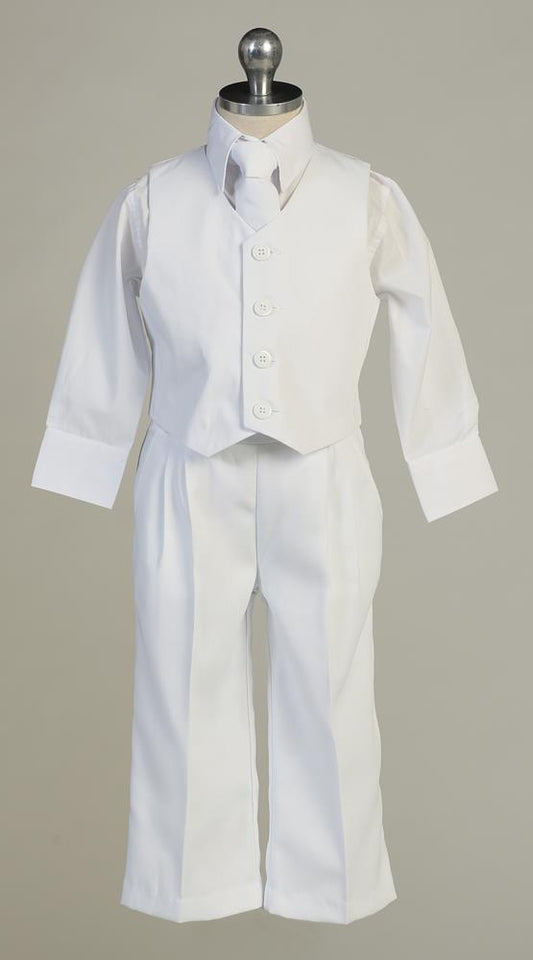 Boys Vest Set - White